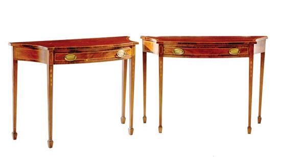 Pair Federal style inlaid mahogany 135db4