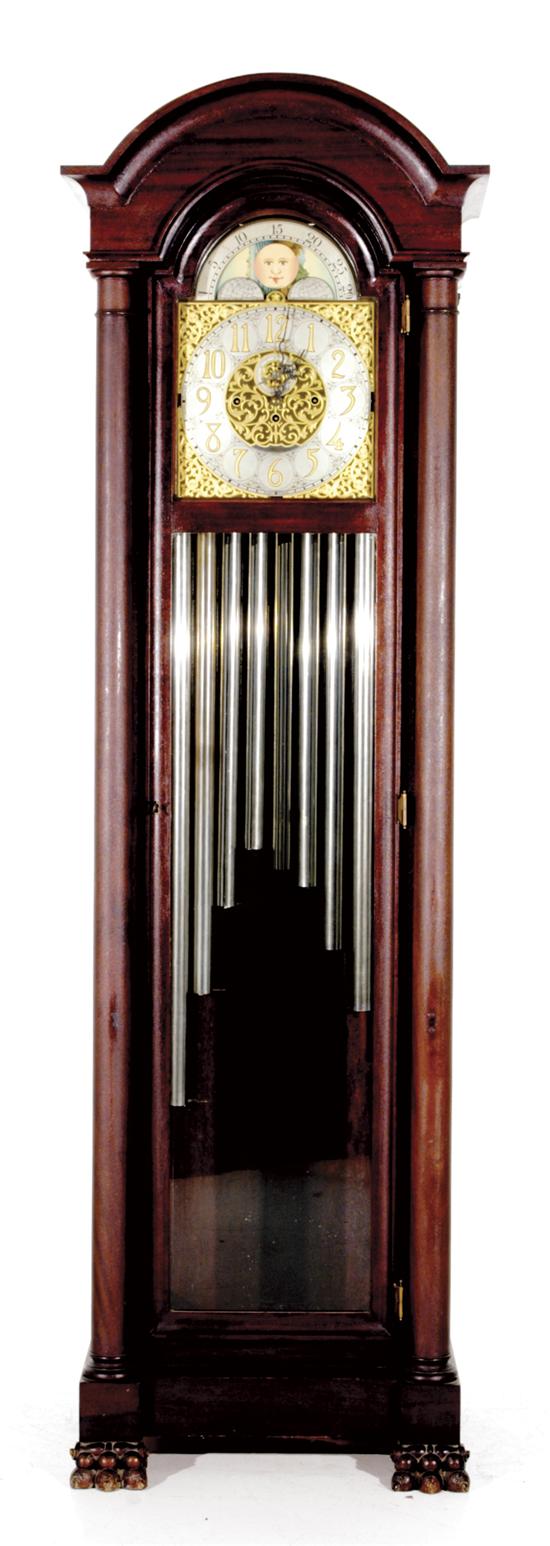 Classical Revival mahogany tubular chime