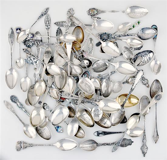Collection sterling and silver souvenir