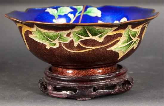 Japanese cloisonne and foil enamel 135e85