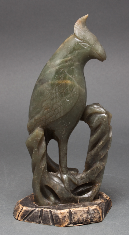 Chinese carved jade bird figure
