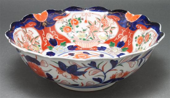 Japanese Imari porcelain bowl fourth 135ecb