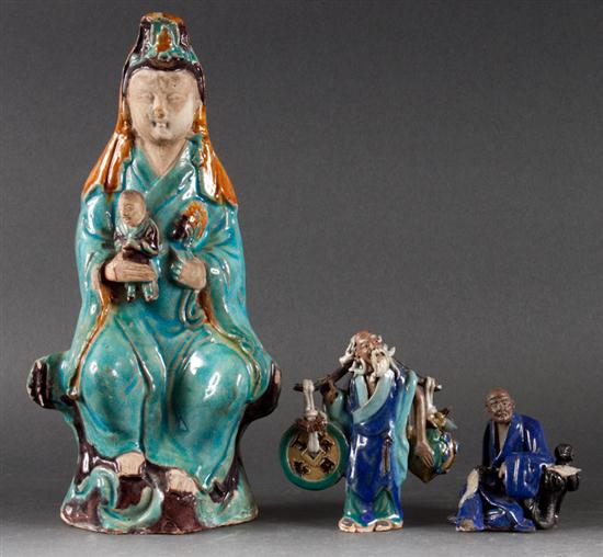 Chinese glazed terracotta Quanyin 135f44