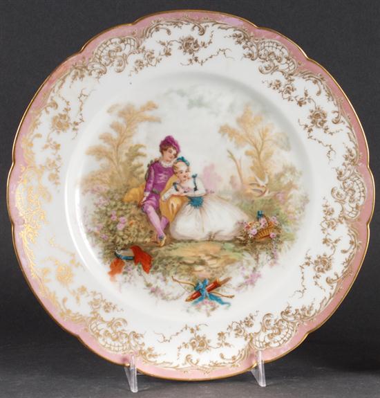 Sevres porcelain cabinet plate 1) Sevres