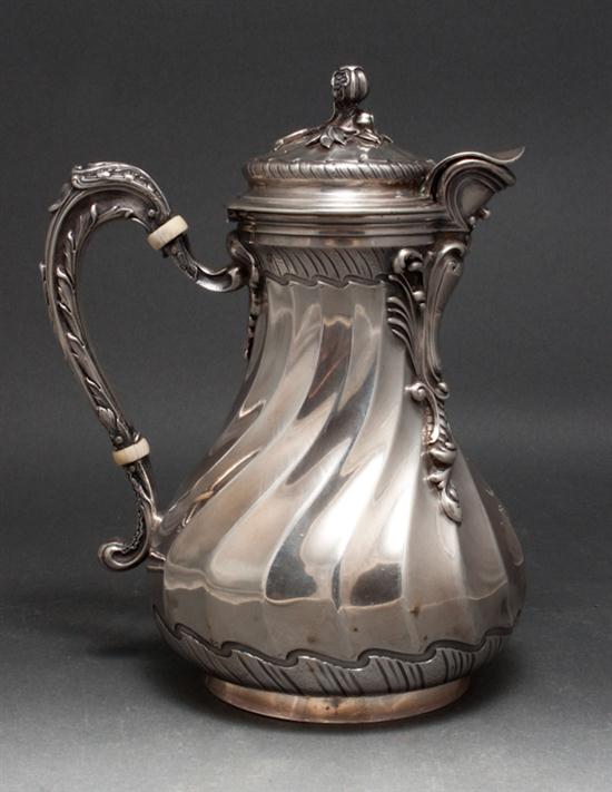 French Rococo Revival silver teapot 135f51