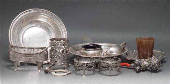 Assortment of silver articles including  135f5a