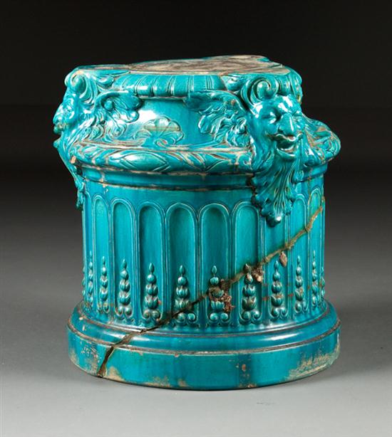 Louis XVI style blue faience columnar 135f97