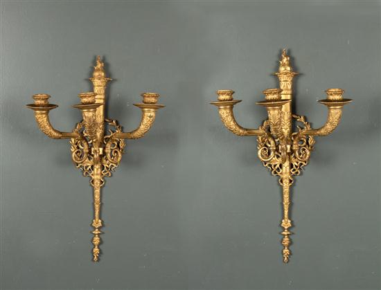 Pair of French Empire style bronze 135f9a
