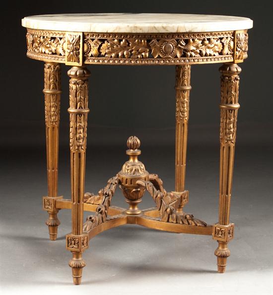 Louis XVI style carved giltwood