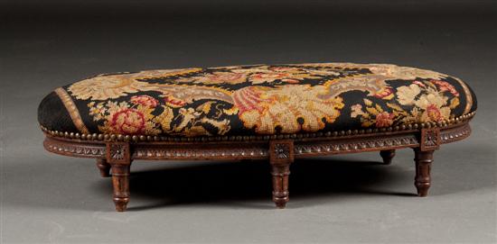 Louis XVI style walnut needlepoint