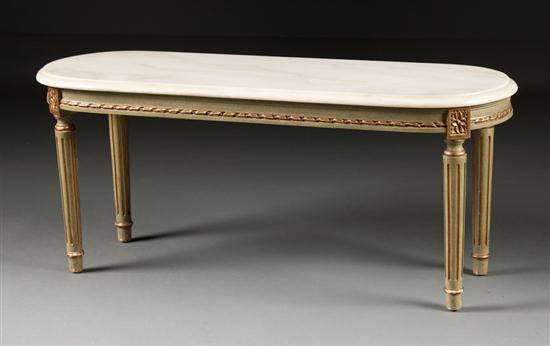 Louis XVI style painted parcel giltwood 135ffe