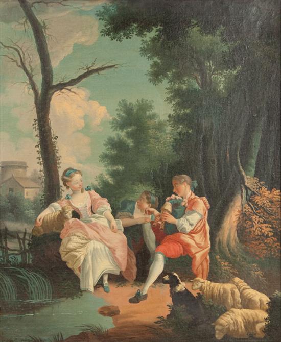 French School 18th century Shepherd