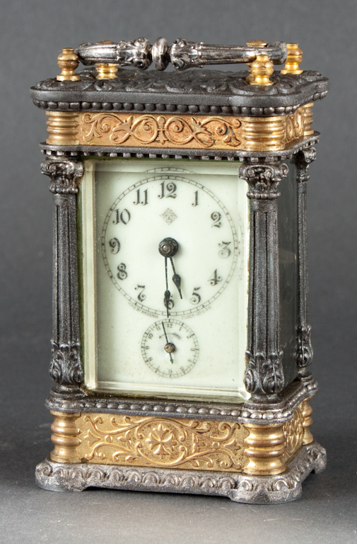 Ansonia brass and metal carriage clock