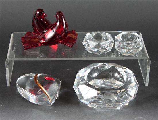 Five assorted Baccarat glass articles 13605a