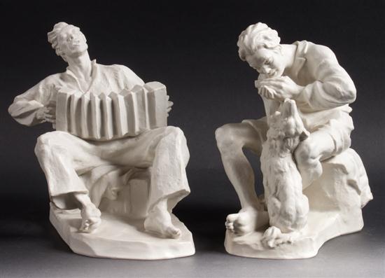 Two Rosenthal parianware figures 136066