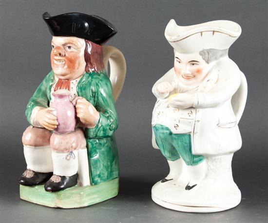 Staffordshire painted Snuff Taker  13607a