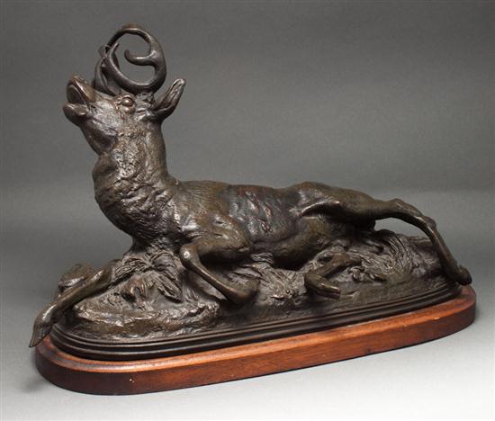 Continental patinated bronze figure 1360ac