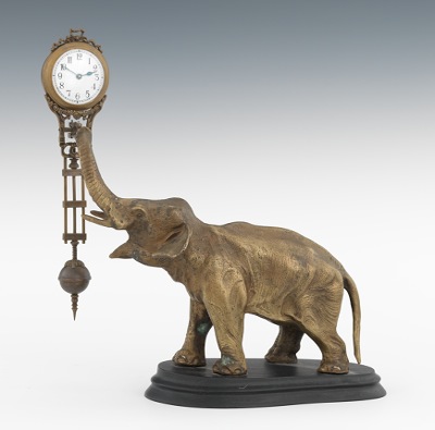 An Elephant Swinging Arm Clock 1339e0