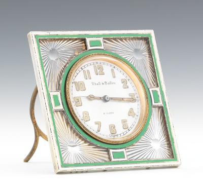 A French Art Deco Desk Clock Udall 1339e1