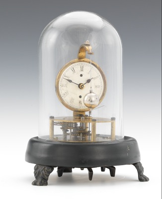 A Welch-Briggs Pendulum Clock Domed