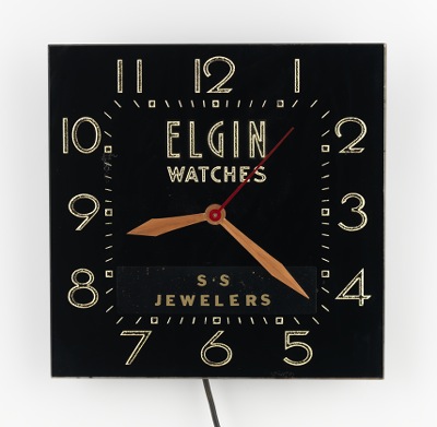 Elgin jewelers Clock S S Jewelers 1339f7