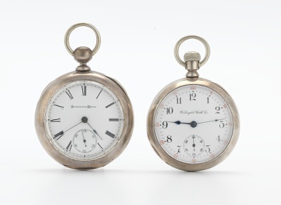 Two Open Face Pocket Watches Washington