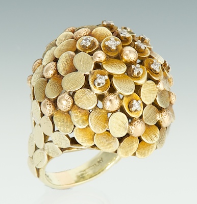 An Oversized Bombe Gold and Diamond 133a5f