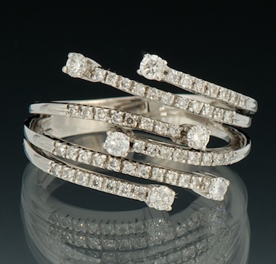 A Ladies Diamond Ring 14k white 133a9b