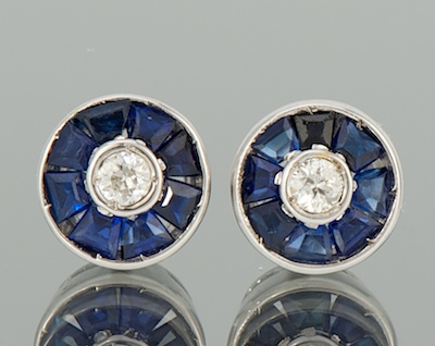 A Pair of Sapphire and Diamond 133ab5
