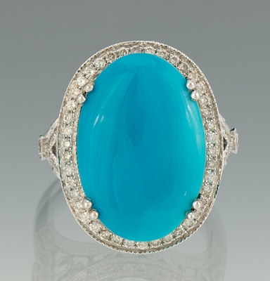 A Ladies Turquoise and Diamond 133ac9