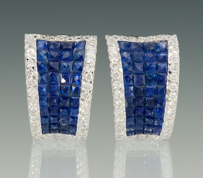 A Pair of Sapphire and Diamond 133ad6