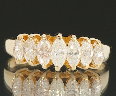 A Ladies Marquis Diamond Ring 133adf
