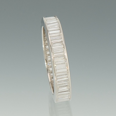 A Platinum and Diamond Eternity Band