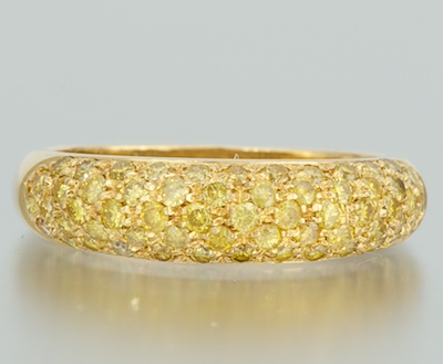 A Ladies Yellow Diamond Band 18k 133afe