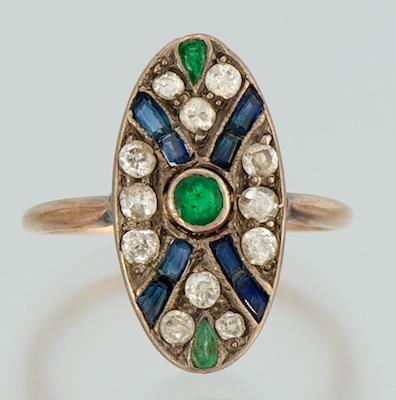 A Ladies' Emerald Sapphire and