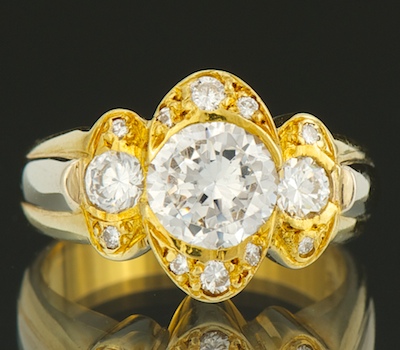 An 18k Gold Engagement Ring Setting 133b0c