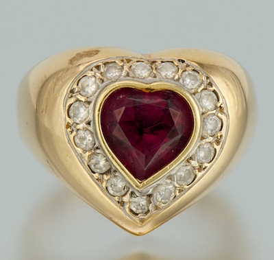 A Ladies Rubellite and Diamond 133b0e