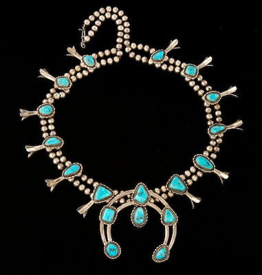 A Vintage Zuni Silver and Turquoise 133b29