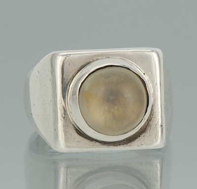 A Mexican Sterling Silver and Moonstone