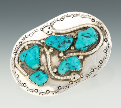 A Zuni Sterling Silver and Turquoise 133b4a