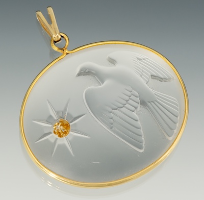 A Lalique for Nina Ricci Glass Pendant