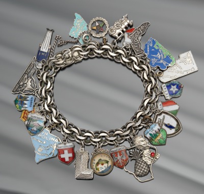 A Sterling Silver Charm Bracelet Sterling