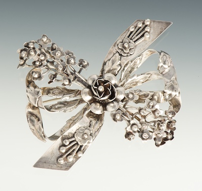 A Hobe Sterling Silver Brooch Sterling