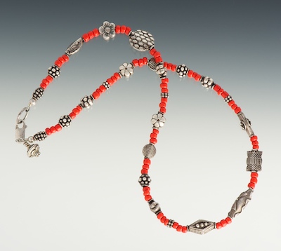 A Ladies Coral and Sterling Silver 133bb7