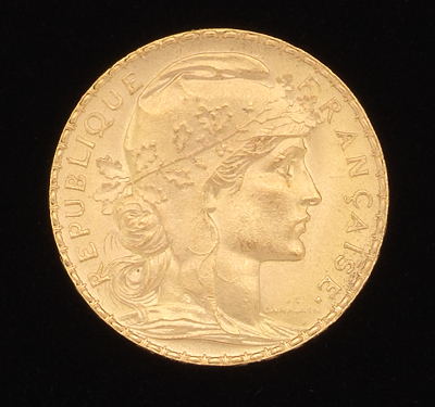 A 1911 20 Franc Gold Coin 1911 133be5