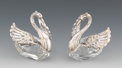 A Pair of Sterling Silver and Crystal 133c0c