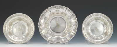 Three Sterling Silver Dishes by 133c13