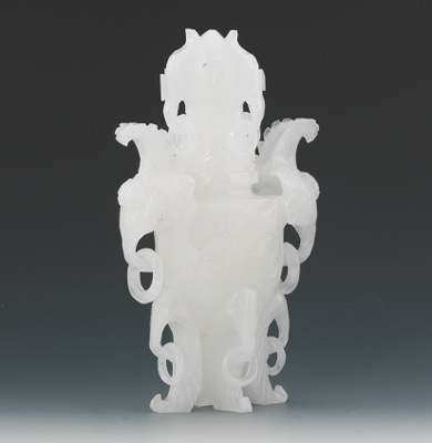 Chinese White Hardstone Covered