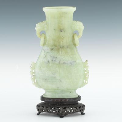 A Chinese Carved Hardstone Vase