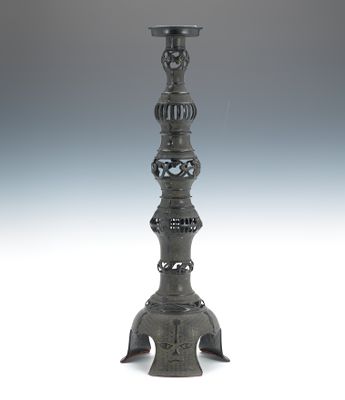 A Chinese Bronze Candleholder Cast 133c35
